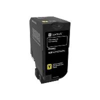 Toner Lexmark 74C20YE, CS720de, CS720dte, CS725de, CS725dte, yellow, originál