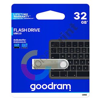 32GB Goodram UUN2, USB flash disk 2.0, stříbrná