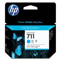 Inkoustové cartridge HP 711 (CZ134A), cyan, 3× 29 ml, 3 ks, originál