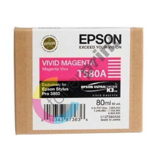 Cartridge Epson C13T580A00, vivid magenta, originál 1
