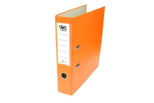 Pořadač Auro A4 plastový, 7,5cm páka PVC oranžový