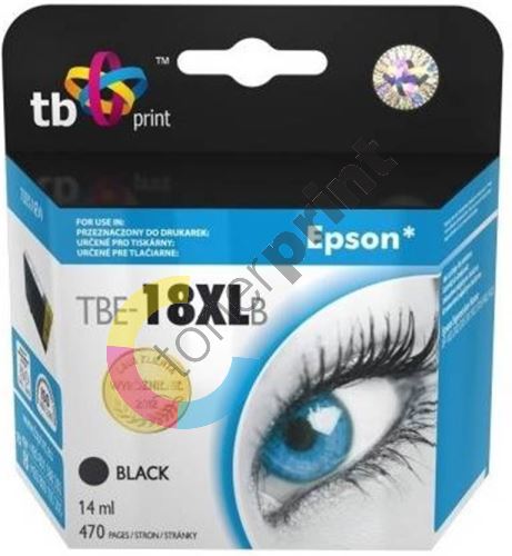 Kompatibilní cartridge TB s Epson T1811 Bk 100% New