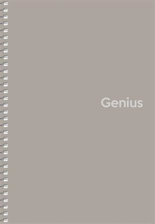 Spirálový sešit Shkolyaryk Genius, čtverečkovaný, mix, A5, 80 listů, PP desky