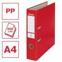 Pákový pořadač Esselte Economy A4 75 mm, červený (4)