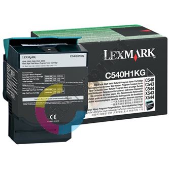 Toner Lexmark C540, 0C540H1KG, black, originál 1