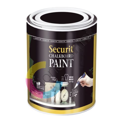 Nátěrová barva Securit Chalkboard Paint, na 30 m2, 2,5 kg, barva černá 3