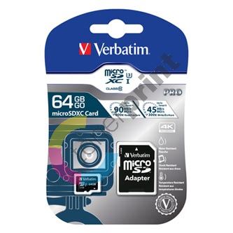 64GB Verbatim micro SDXC, 47042, Class 10 UHS-I