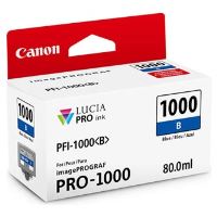 Inkoustová cartridge Canon PFI-1000B, 0555C001, modrá, 80 ml, originál