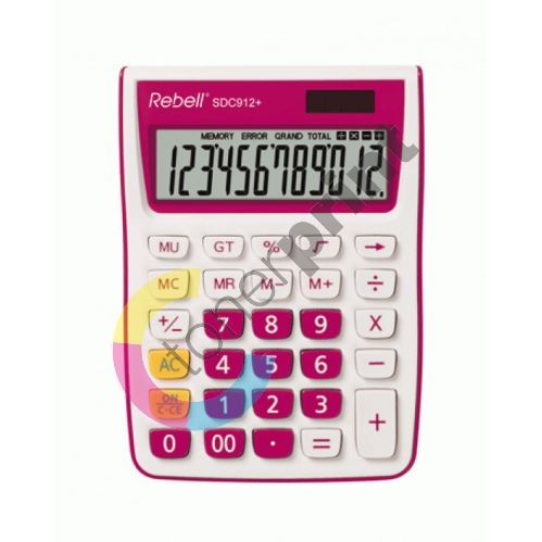 Kalkulačka Rebell SDC 912+ růžová 1