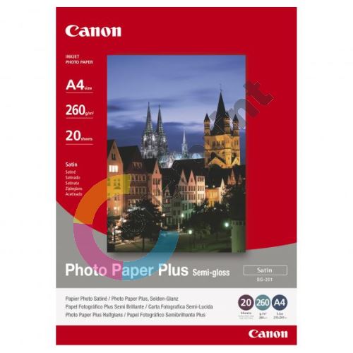 Canon Photo Paper Plus Semi-Glossy, A4, 210x297mm, 260g/m, SG-201 2