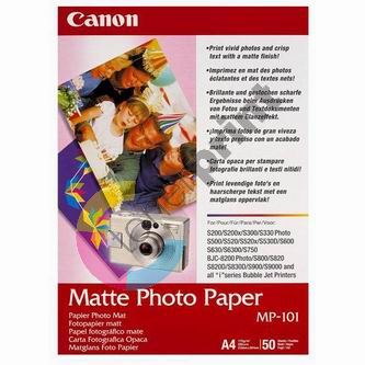 Canon Matte Photo Paper, foto papír, matný, bílý, A4, 210x297mm, 170 g/m2, 50ks, 1