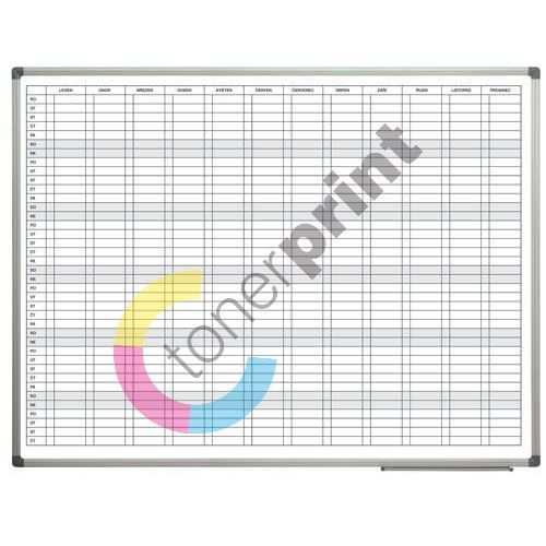 Roční plánovací tabule 90x120cm 1