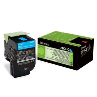 Toner Lexmark 80C2HC0, CX410, 510, cyan, originál