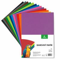 Barevný papír A3, 80g, mix 12 barev, 60 listů