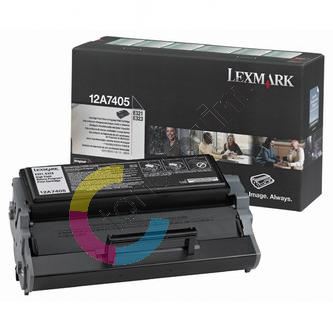 Toner Lexmark E323, E323 12A7405, černá, originál 1