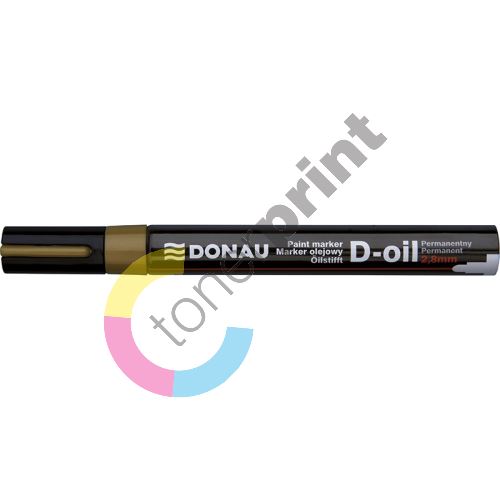 Donau D-oil lakový popisovač, 2,8 mm, zlatý 1