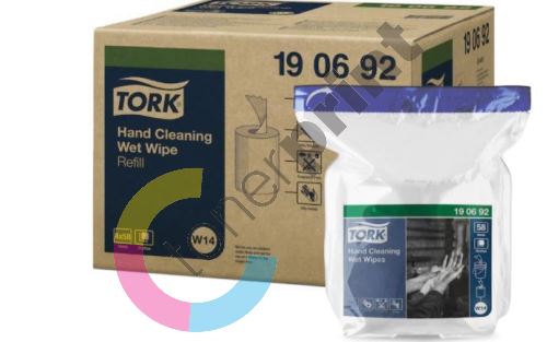 Náhradní balení vlhčených utěrek Tork Premium na ruce - 58ks