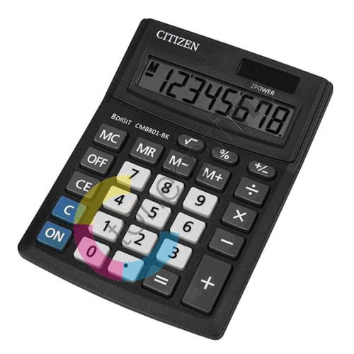 Kalkulačka Citizen CMB801-BK, černá, stolní, osmimístná 1