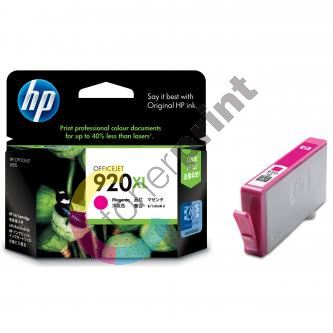 Inkoustová cartridge HP CD973AE, Officejet 6500, magenta, No. 920XL, originál