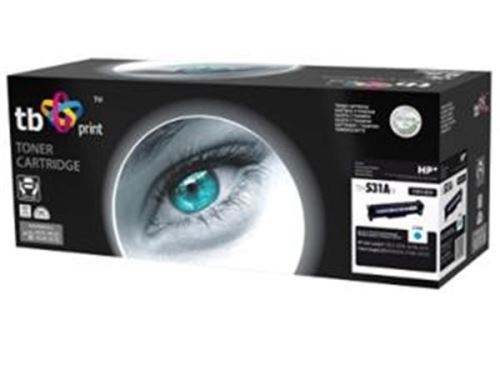Toner kompatibilní HP CC531A (304A), TB Print, azurový, Color LaserJet CP2025/CM2320