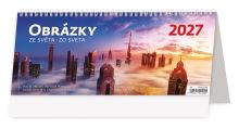 Stolní kalendář 2027 – Obrázky ze světa plánovací týdenní kalendář