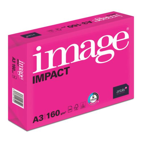 Xerografický papír Image, Impact A3,160 g/m2, bílý, 250 listů, spec. pro barevný laserový (178155)