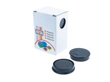 Magnety Arta průměr 30mm, černé, 10ks