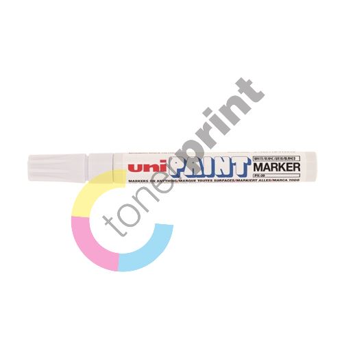 Uni Paint Medium lakový popisovač PX-20, 2,2-2,8 mm, bílý 1