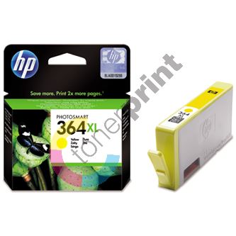 Cartridge HP CB325EE, yellow, No. 364XL, originál 1