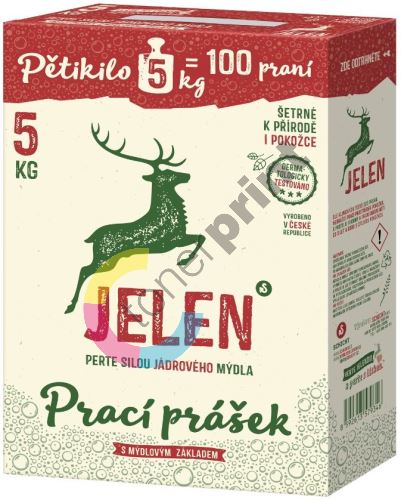 Jelen Mýdlový prací prášek krabice 100 dávek 5 kg