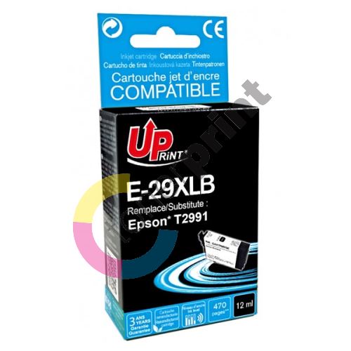 Cartridge Epson C13T29914012, T29XL, black, 470str., 12ml, UPrint 1