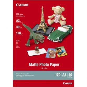 Canon Matte Photo Paper, foto papír, matný, MP-101 A3 typ bílý, A3, 170 g/m2, 40 ks, 7981A