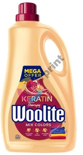 Woolite Keratin Therapy Mix Colors prací gel na barevné prádlo s keratinem 60 dávek 3,6 l