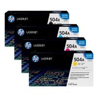 Toner HP CE251A, Color LaserJet CP3525, cyan, 504A, originál (1)