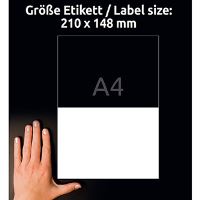 Odolné etikety 210 x 148 mm, 20 listů A4 L4717-20 (6)