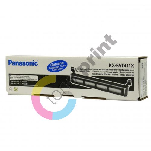 Toner Panasonic KX-FAT411E, black, originál 1