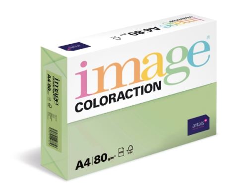 Barevný papír IQ MG 28 A4 120g zelená 1bal/250ks 3
