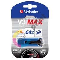 Verbatim 64GB, USB flash disk, 3.0/2.0, Store n Go V3 MAX, 49807, modrá 1