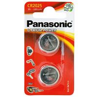 Knoflíkové baterie Panasonic CR2025 / DL2025 / ECR2025, lithiové 3 V, 165 mAh, 2 ks