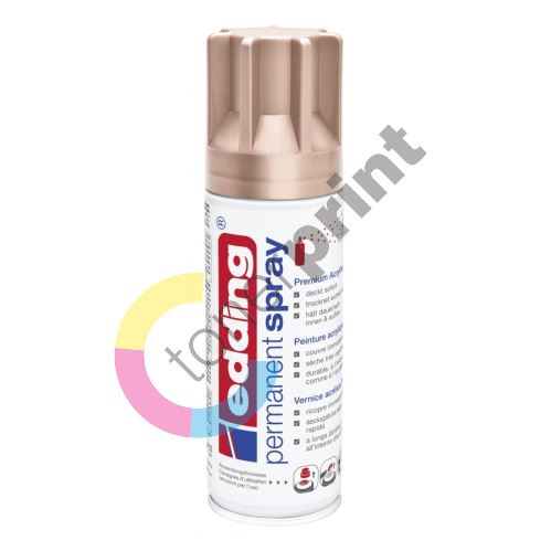 Akrylový sprej Edding 5200, růžově zlatá matná, 200 ml 1