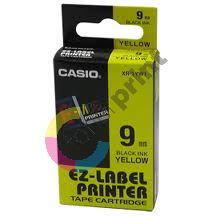Páska Casio XR-9YW1 9mm černý tisk/žlutý podklad 1