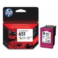 Inkoustová cartridge HP 651 (C2P11AE), tříbarevná, 300 stran, originál
