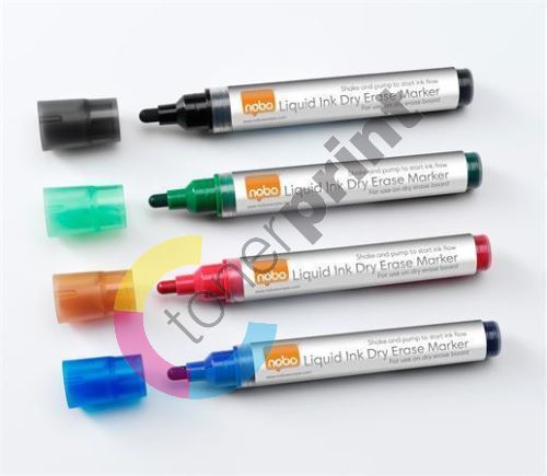 Popisovače s tekutým inkoustem, mix barev, 4 ks, NOBO 1