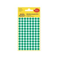 Etikety na ruční popis kolečko průměr 8 mm - zelené - 3012