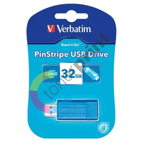 Verbatim 32GB Store n Go PinStripe USB flash disk, 2.0, 49057, modrá 1