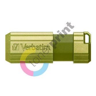Verbatim USB flash disk, USB 2.0, 32GB, Store,N,Go PinStripe, zelený, 49958, pro archivaci