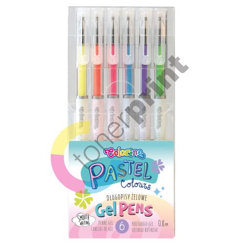 Colorino Pastel gelové rollery, 6 barev 1