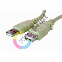 Kabel USB (2.0), A plug/A socket, 5m, přenosová rychlost 480Mb/s, LOGO 1