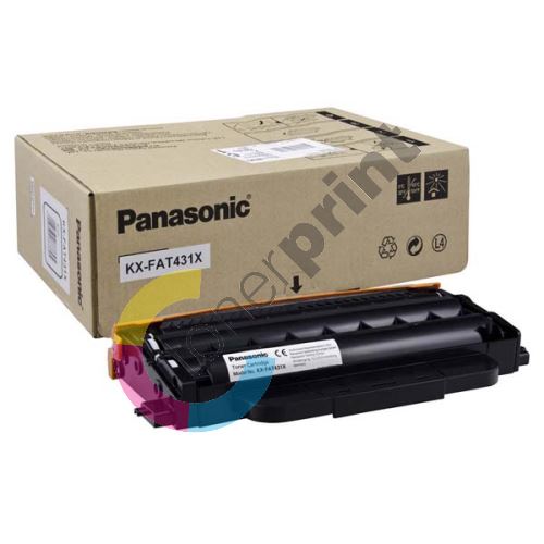 Toner Panasonic KX-FAT431X, black, originál 1