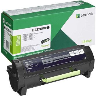 Toner Lexmark B232000, B2442, B2546, B2650, B2338, black, originál